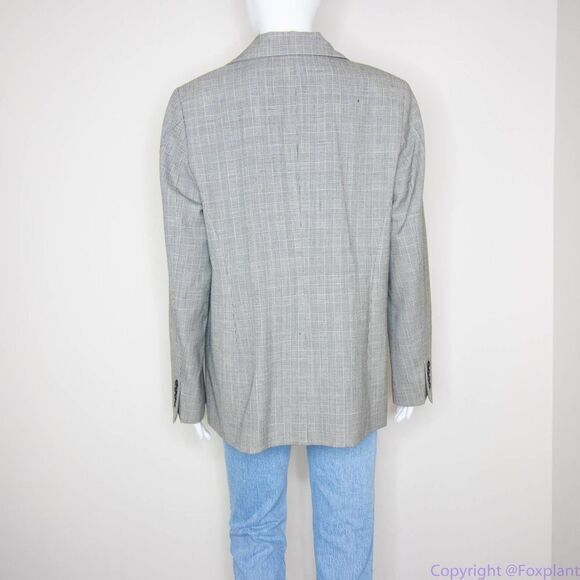 Pendleton women's 100% wool plaid windowpane blazer, size 14 - Picture 15 of 16